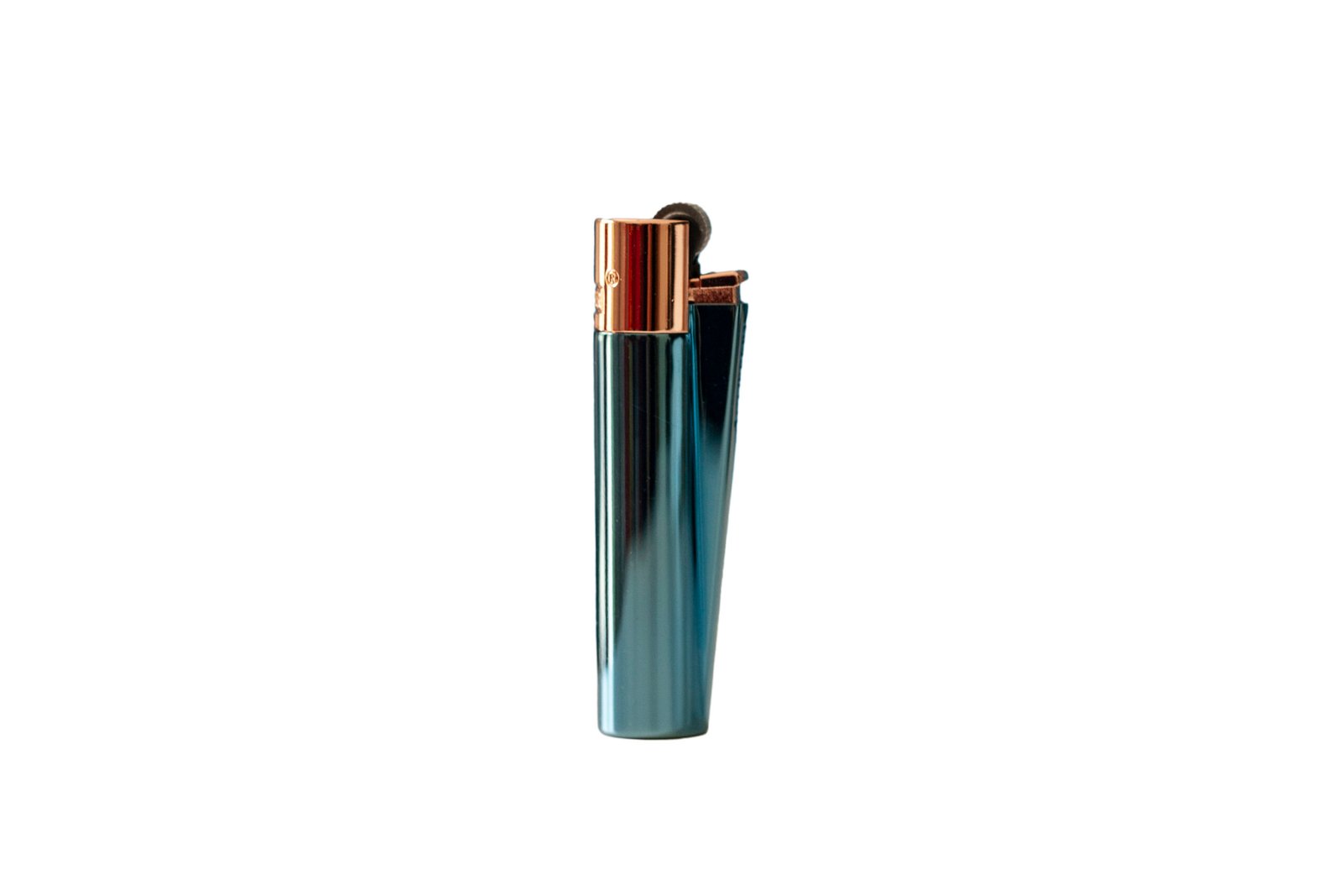 accendino clipper blu e oro