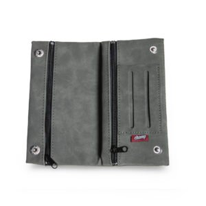 PORTA TABACCO GRIGIO SIMIL PELLE