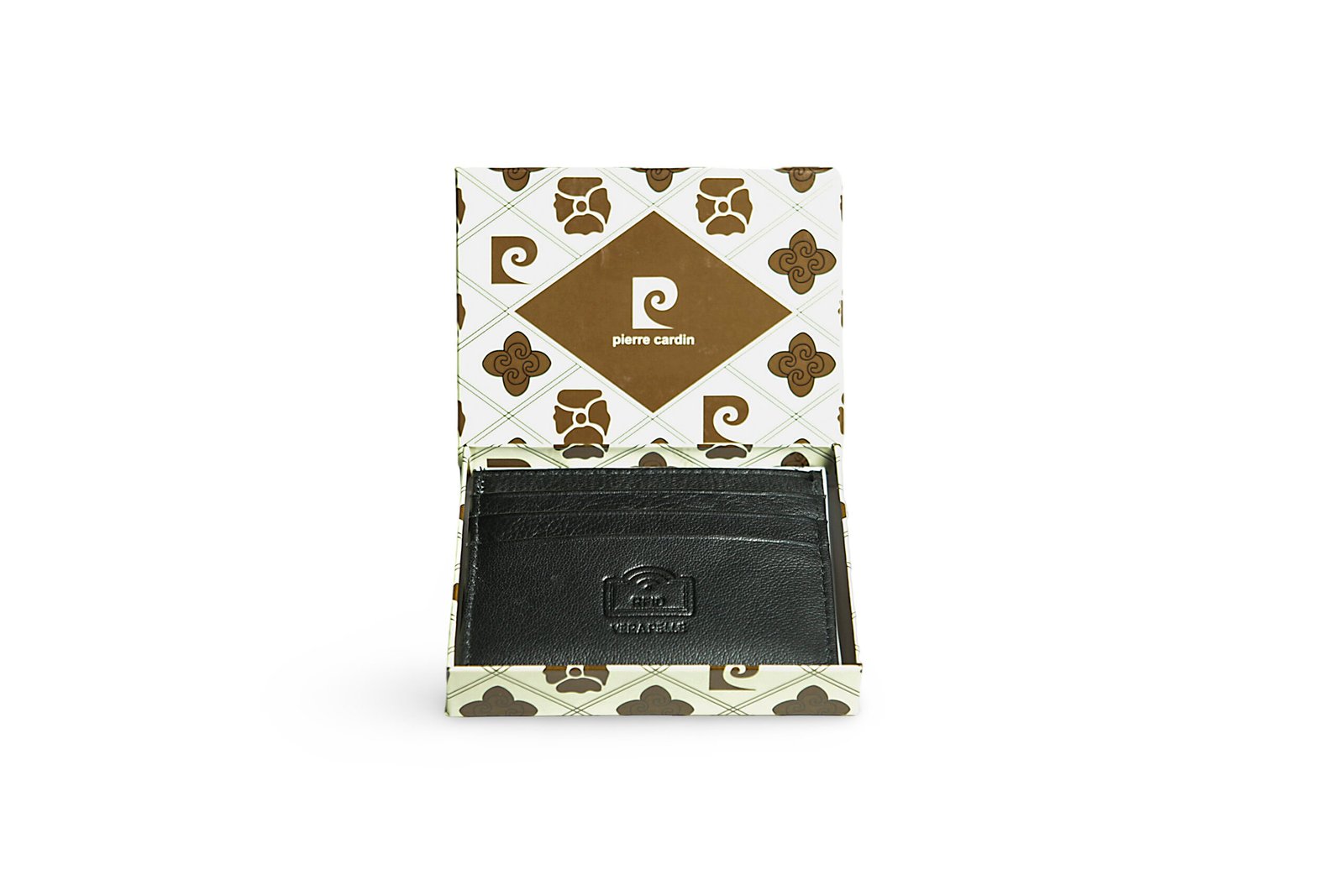 PORTACARTE IN PELLE NERO PIERRE CARDIN