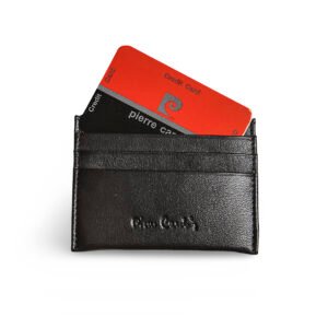 PORTACARTE IN PELLE NERO PIERRE CARDIN