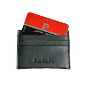PORTACARTE IN PELLE VERDE PIERRE CARDIN